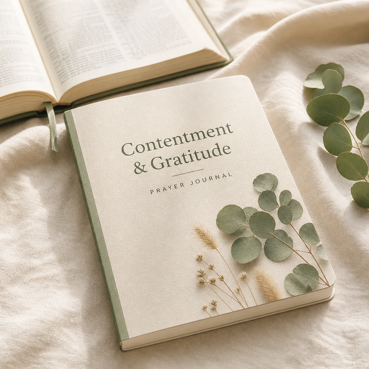 Contentment & Gratitude Prayer Journal — Physical Edition — A 100-page journal anchored in a proven topical-study lane