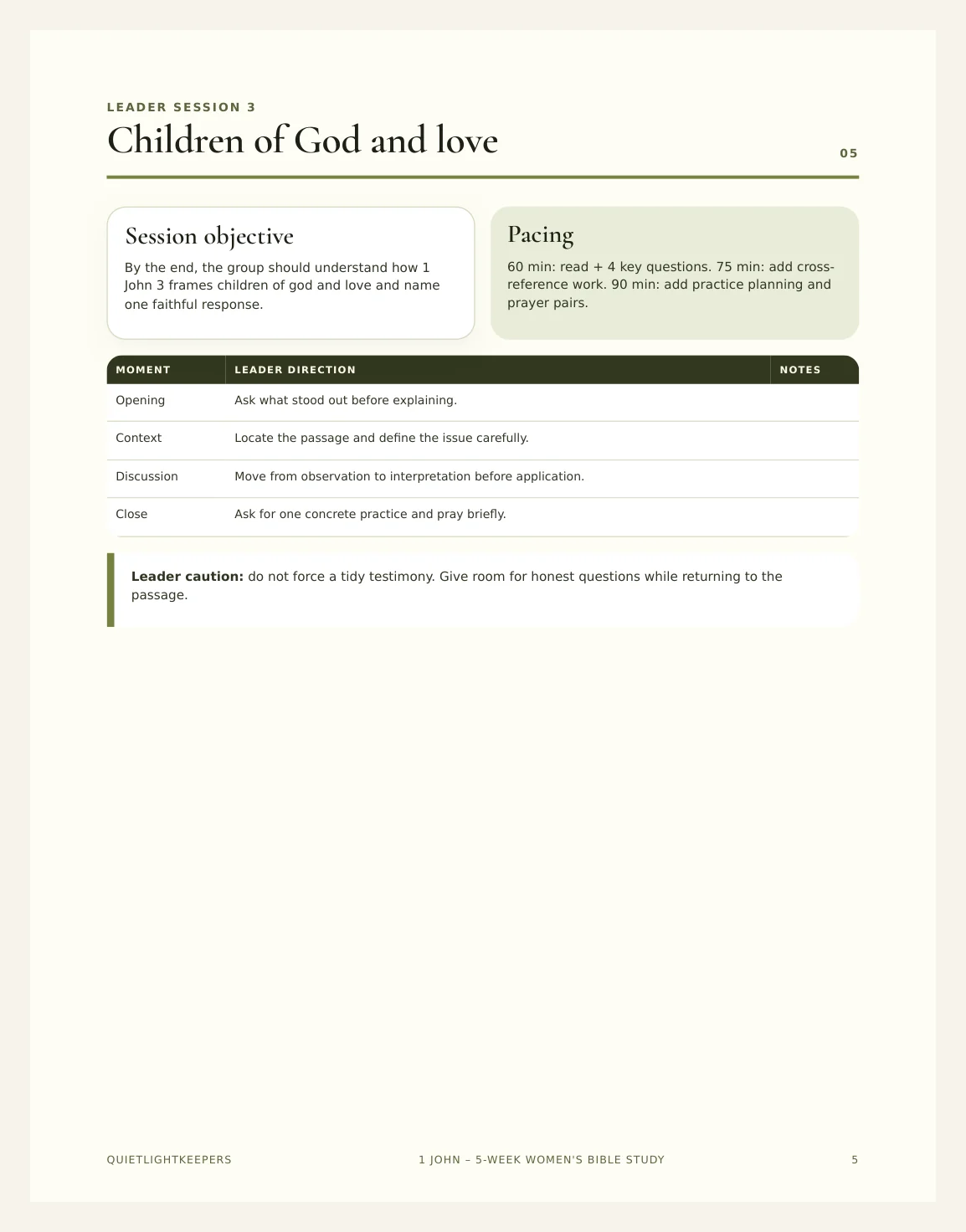 1 John — 5-Week Women's Bible Study — Preview page 2