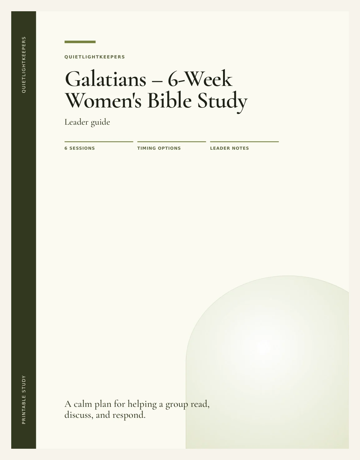 Galatians — 6-Week Women's Bible Study — Preview page 1
