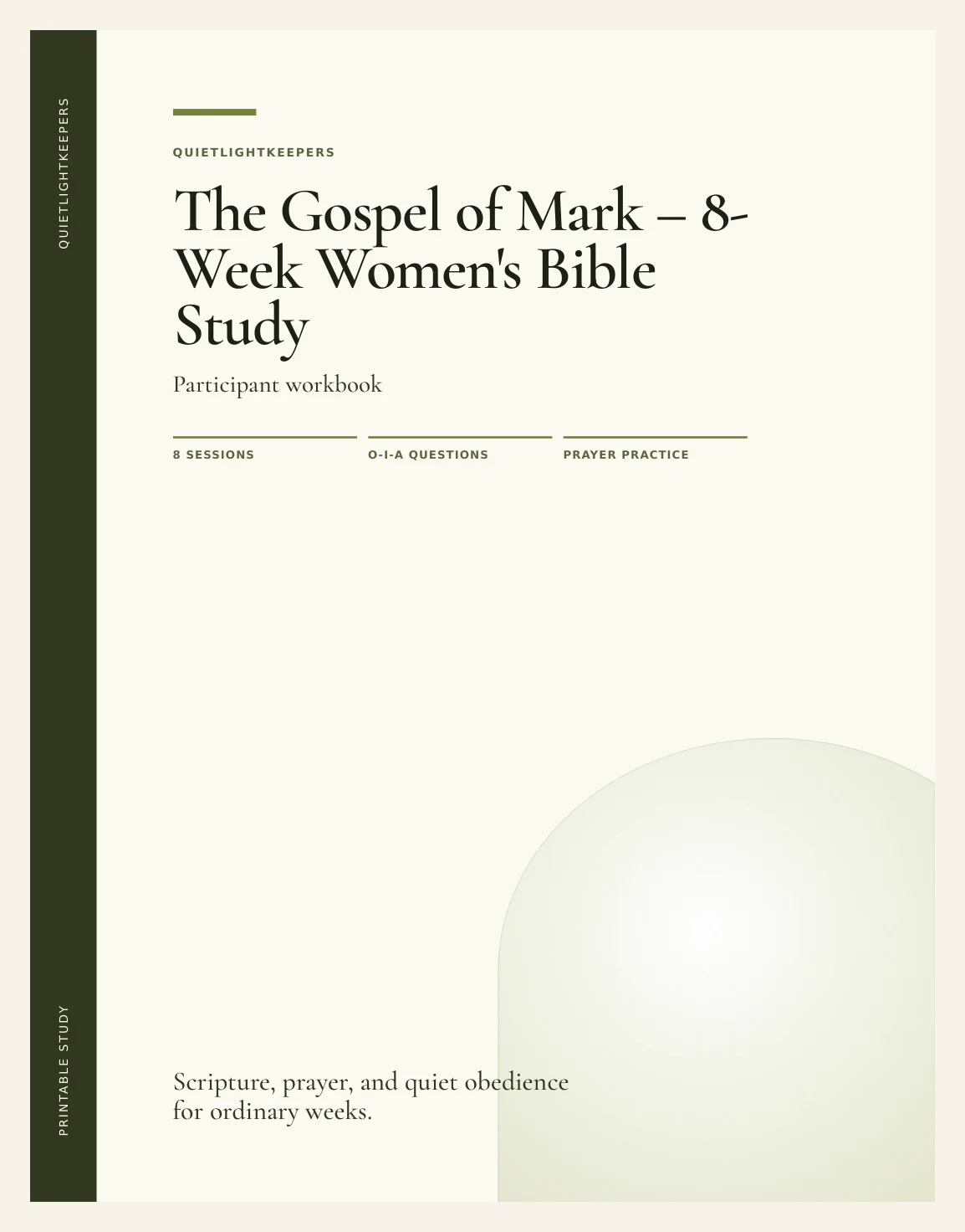 The Gospel of Mark — 8-Week Women's Bible Study — Study Gospel Of Mark Actual Buyer Preview 3